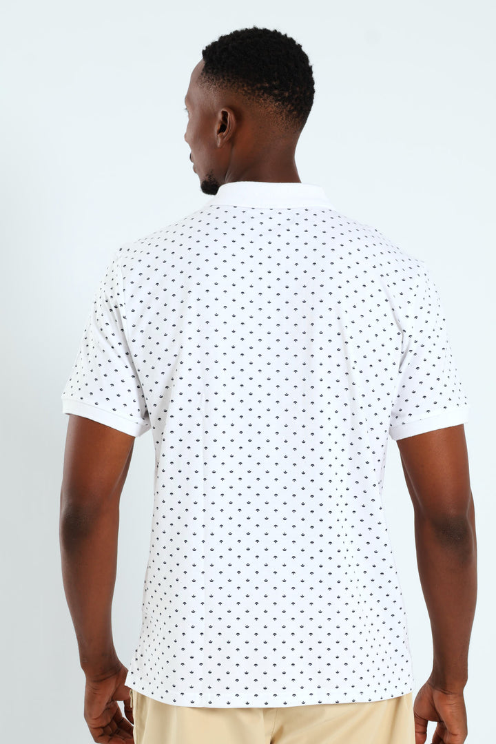 Signal Print Golfer - White