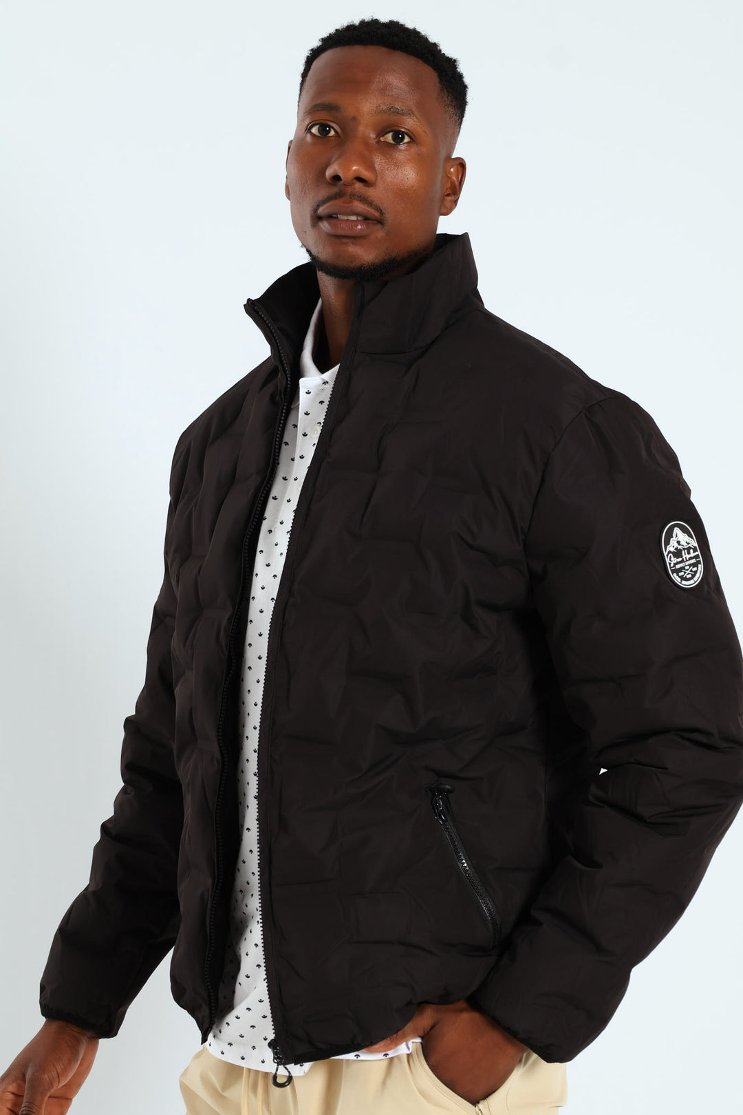 Heat Seal Puffer Jacket - Black