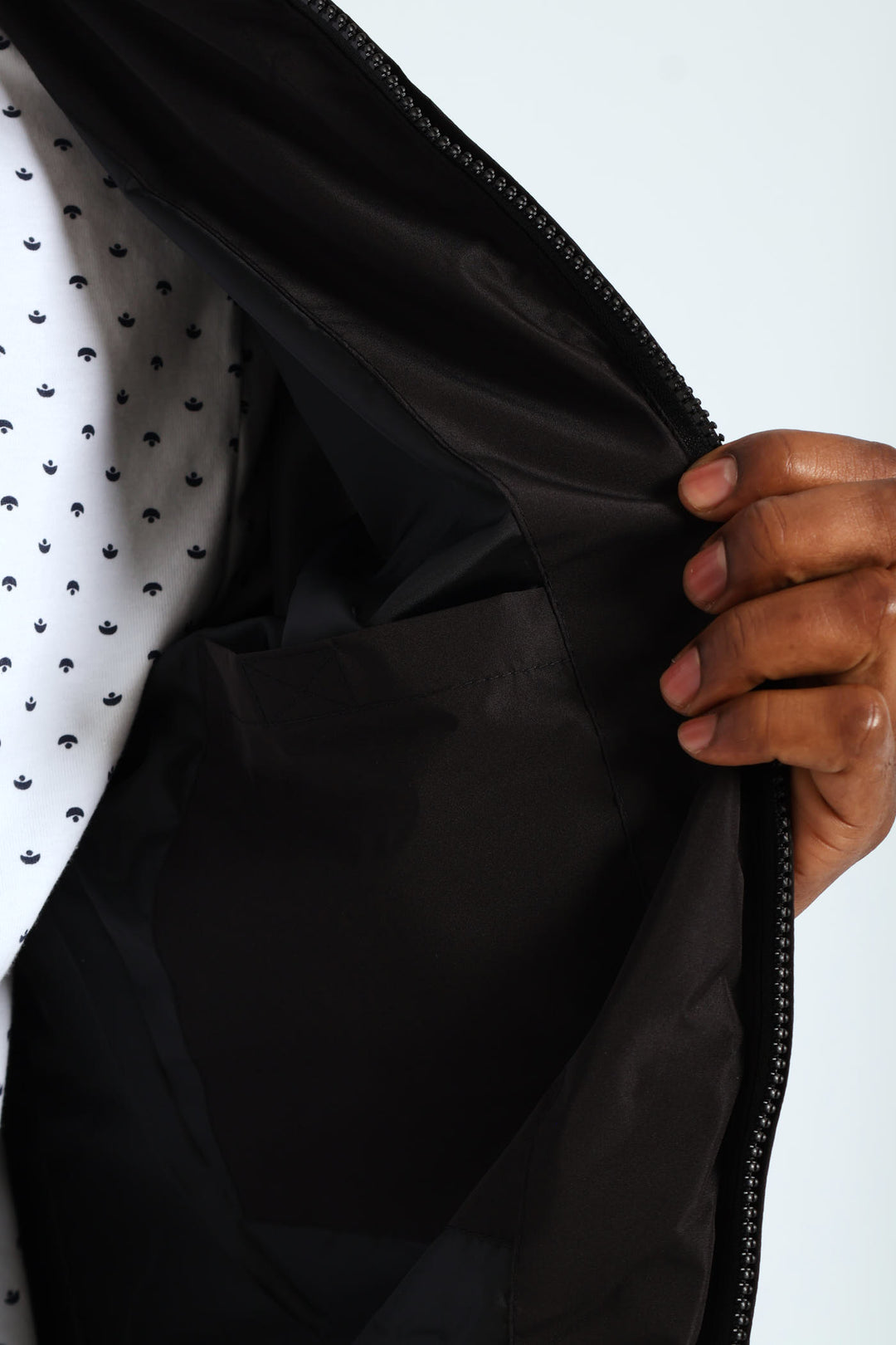 Heat Seal Puffer Jacket - Black