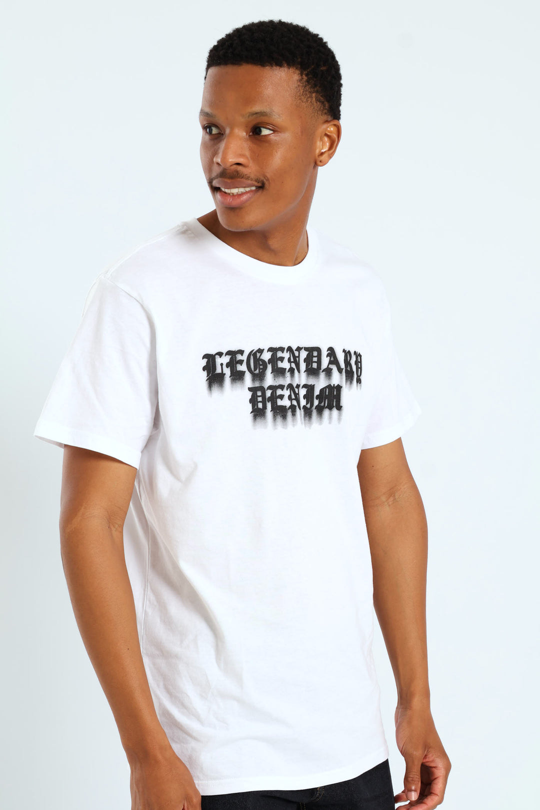 Basic Print Tee - White