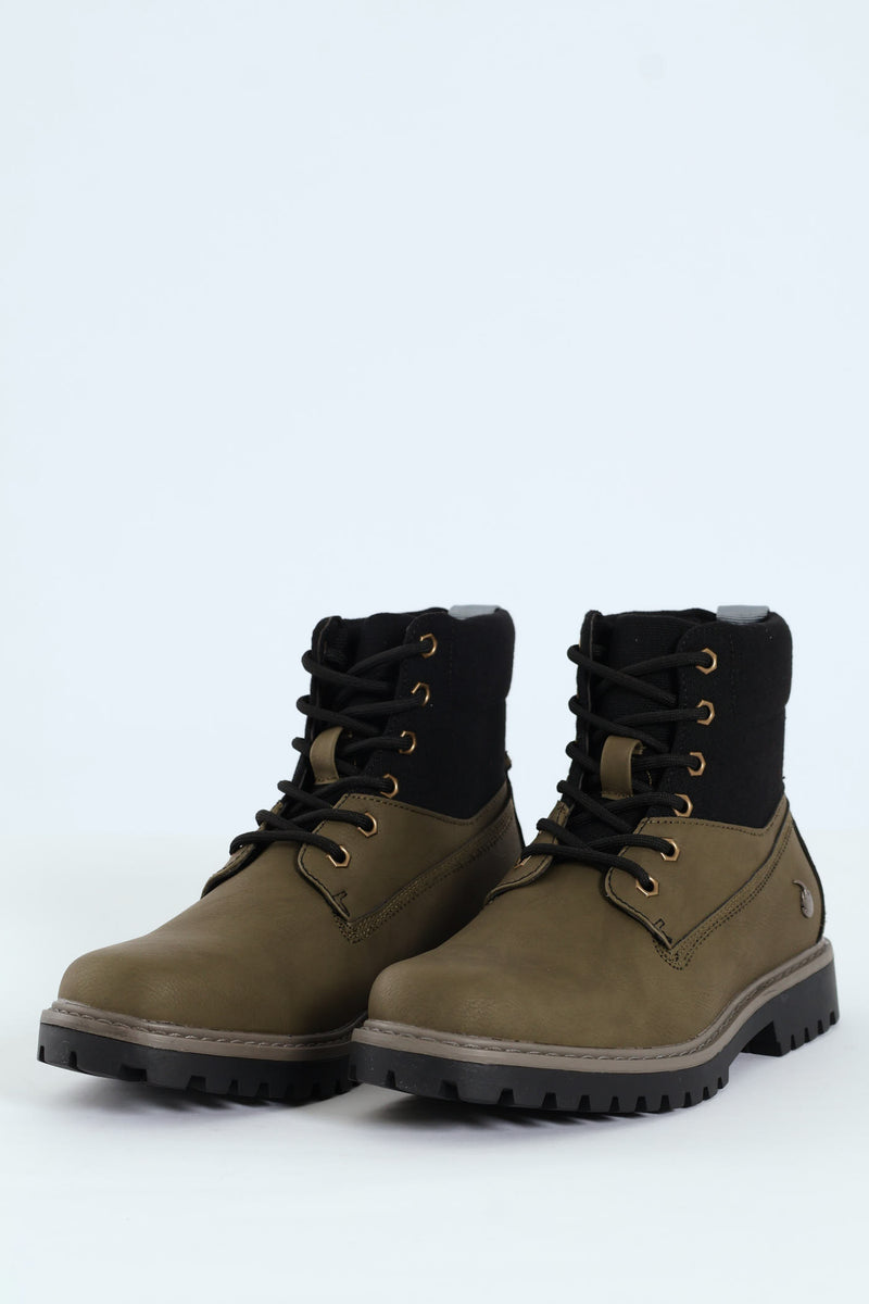 Timba 3 Nubuck Canvas Combo Boot - Olive