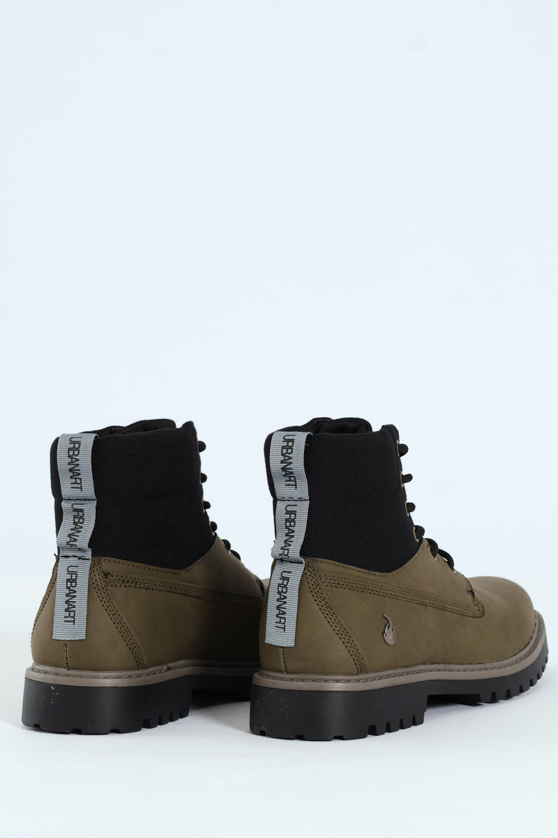 Timba 3 Nubuck Canvas Combo Boot - Olive