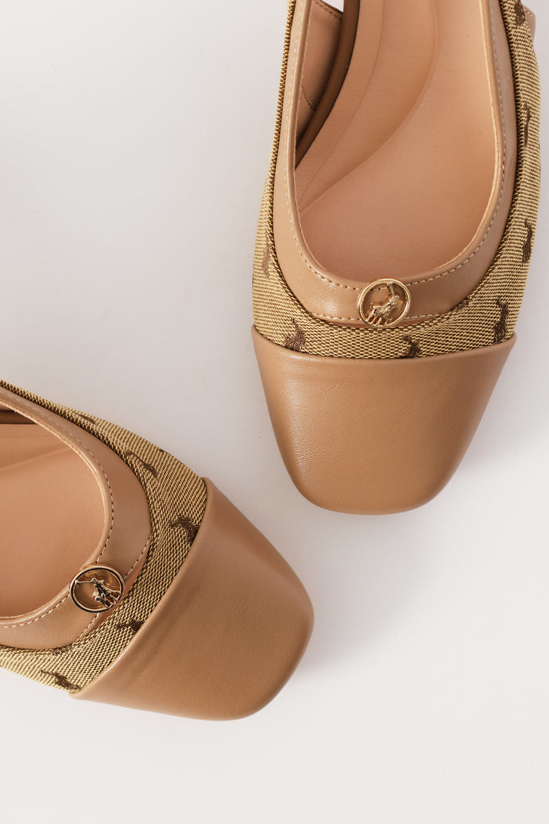 Slingback High Heel - Nude