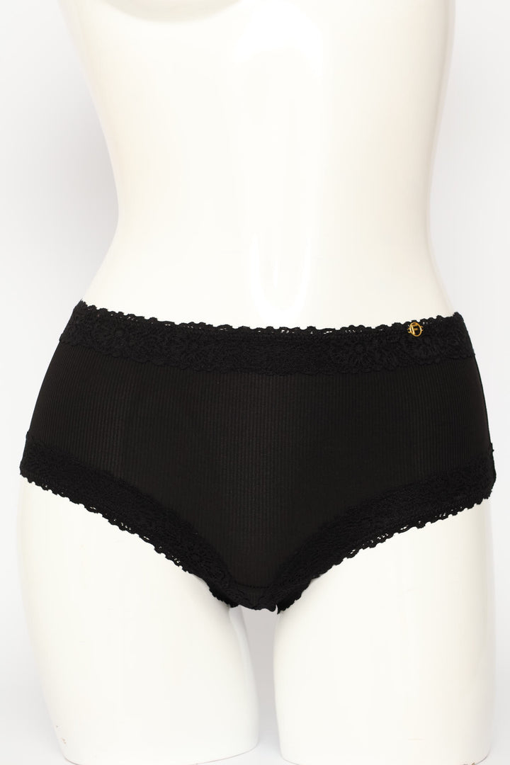 3 Pack Lace Trim Boyleg Panties - Multi
