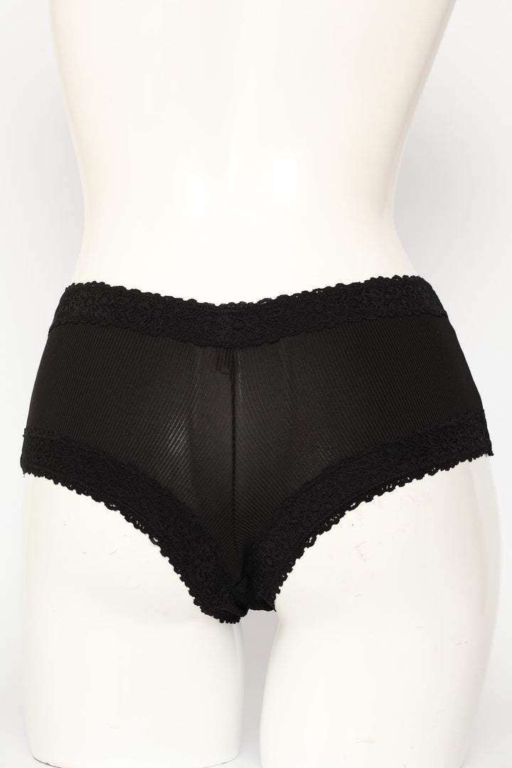 3 Pack Lace Trim Boyleg Panties - Multi