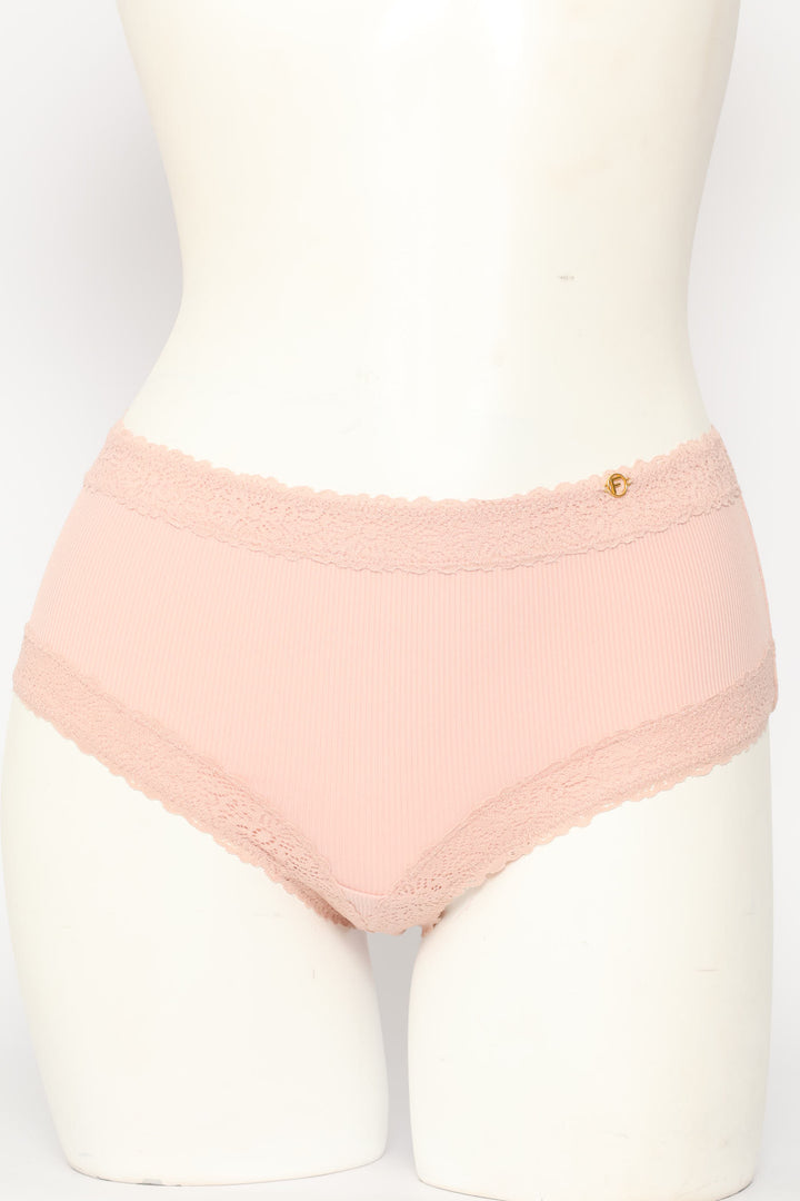 3 Pack Lace Trim Boyleg Panties - Multi