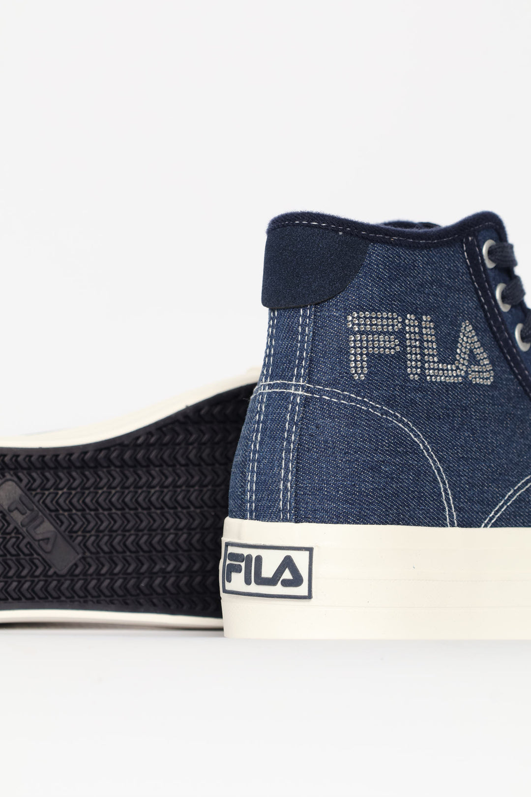 Alessia Platform High Top Sneaker - Denim