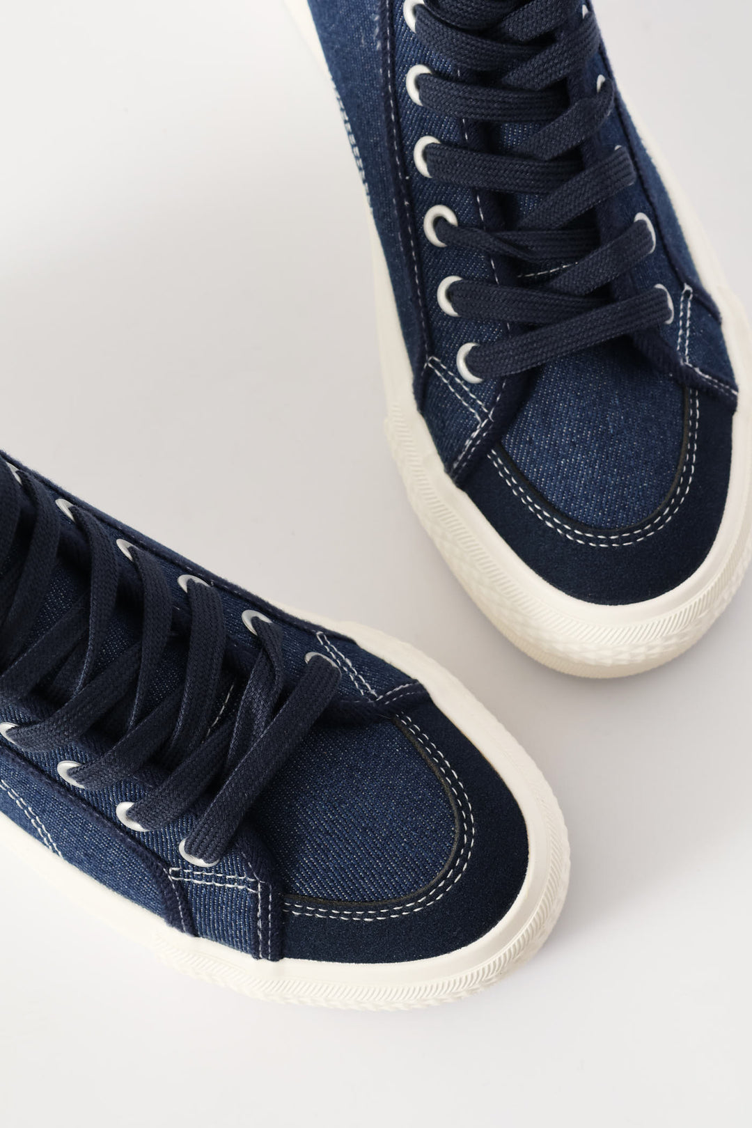 Alessia Platform High Top Sneaker - Denim