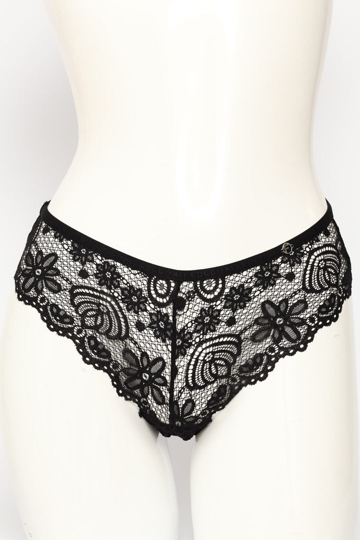 3 Pack Galloon Lace Brazilian Panties - Multi