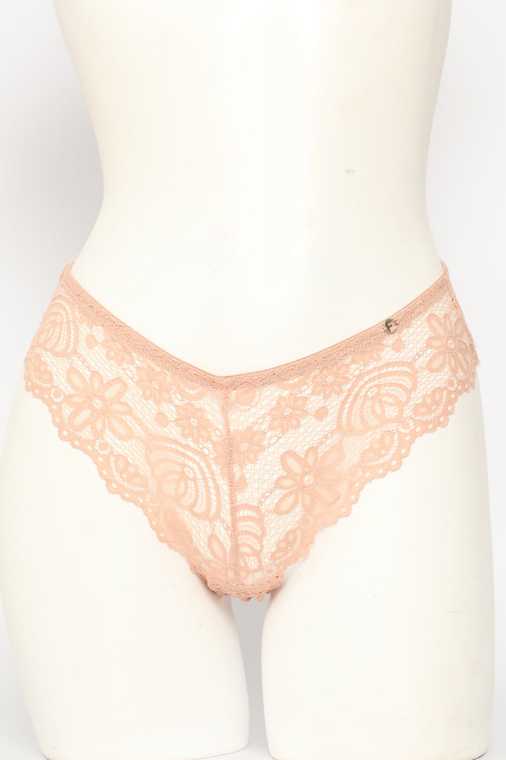 3 Pack Galloon Lace Brazilian Panties - Multi