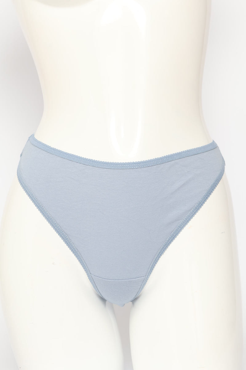 5 Pack Cotton Floral Thong Panties - Multi