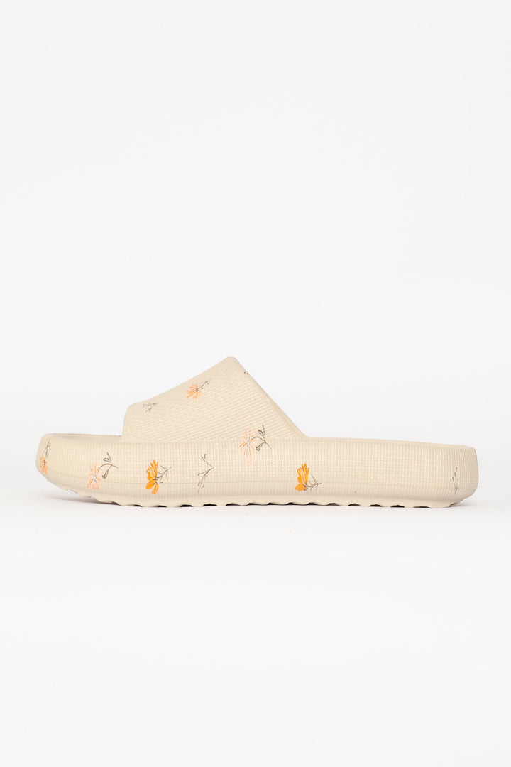 Printed Eva Mule Slide - Stone