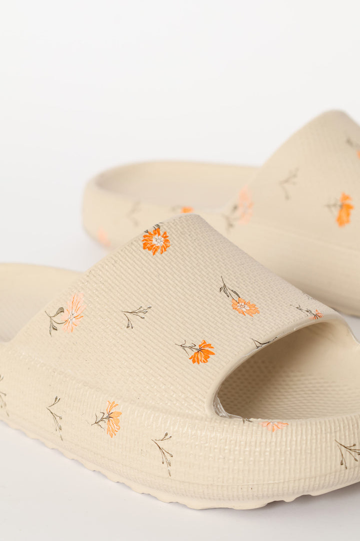 Printed Eva Mule Slide - Stone