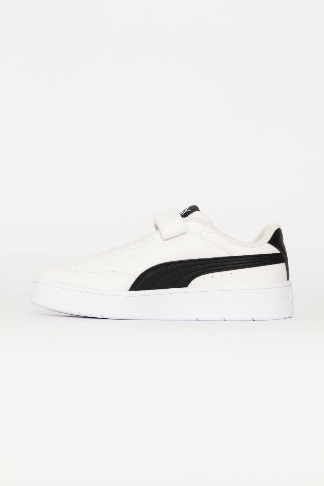 Pre-Boys Court Classic Clean AC Plus Sneaker - White/Black