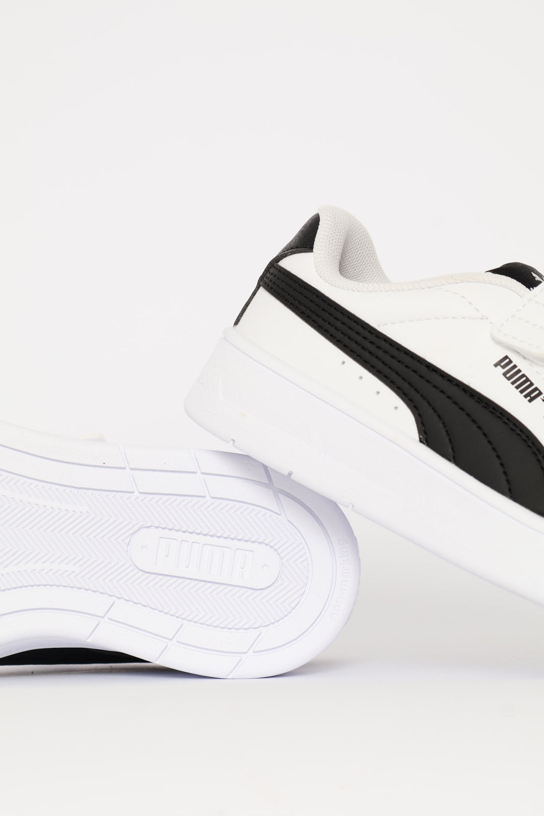 Pre-Boys Court Classic Clean AC Plus Sneaker - White/Black
