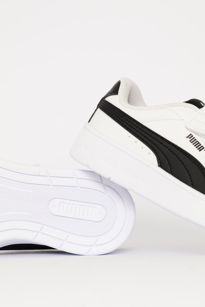 Pre-Boys Court Classic Clean AC Plus Sneaker - White/Black
