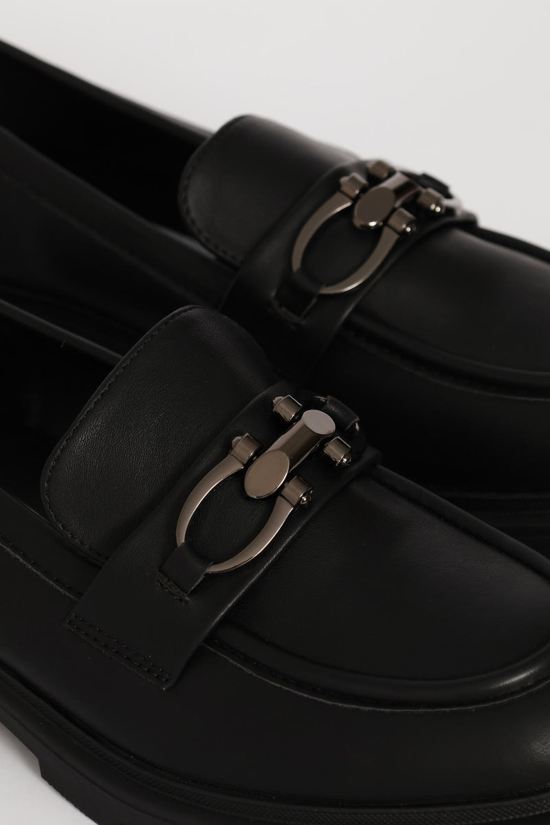Buckle Loafer - Black