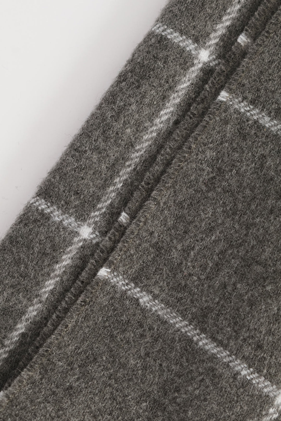 Check Scarf - Grey Melange