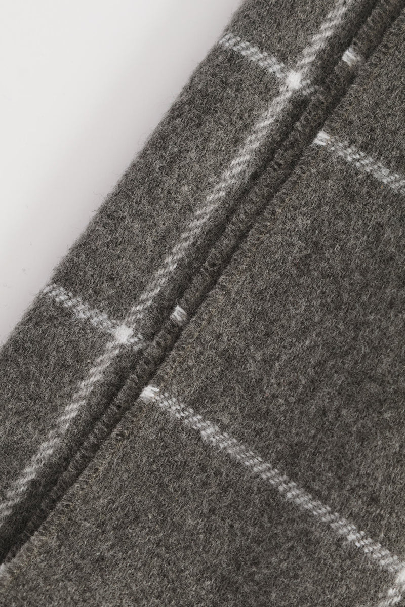 Check Scarf - Grey Melange