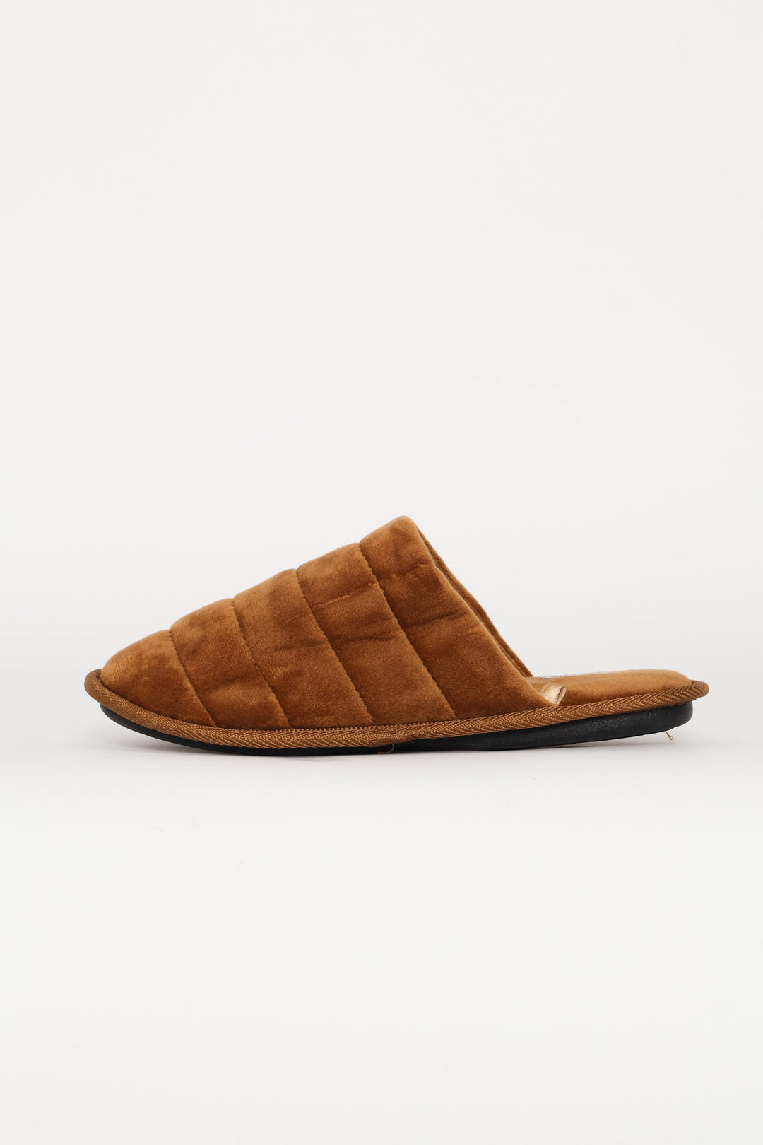 Plush Upper Comfort Slipper - Brown