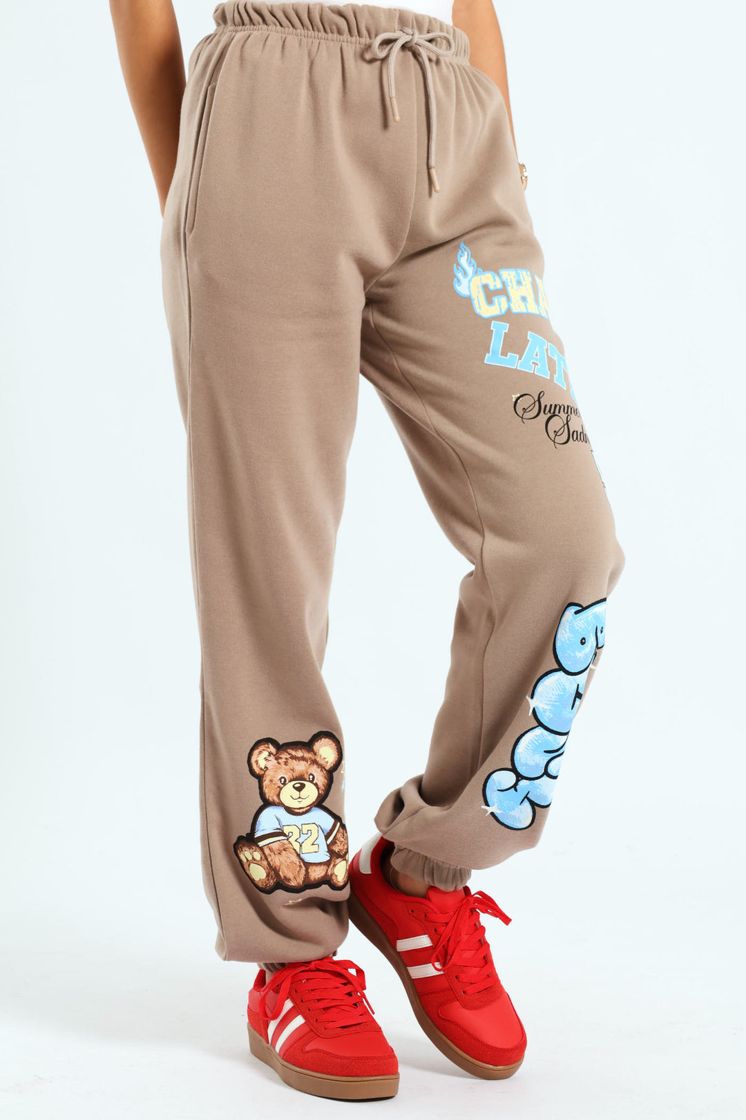 Teddy Jogger - Taupe
