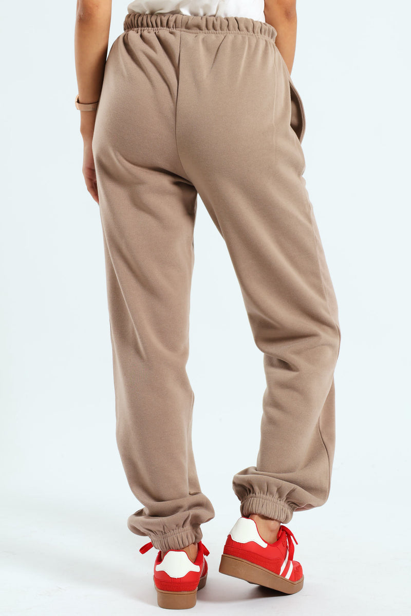 Teddy Jogger - Taupe