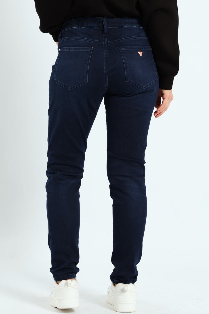 Power Skinny Low Rise Denim - Dark Wash Ink