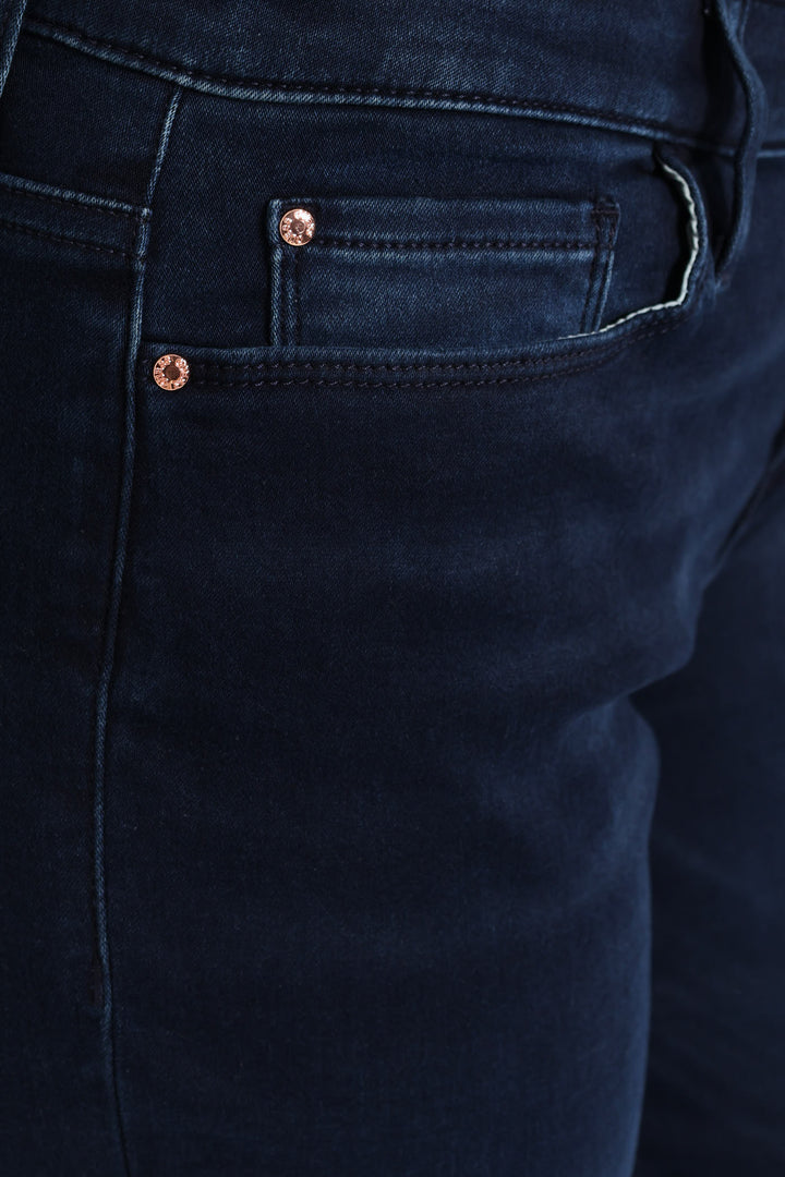 Power Skinny Low Rise Denim - Dark Wash Ink