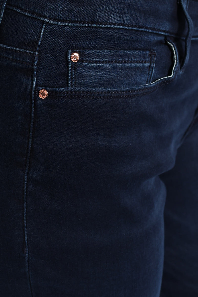 Power Skinny Low Rise Denim - Dark Wash Ink