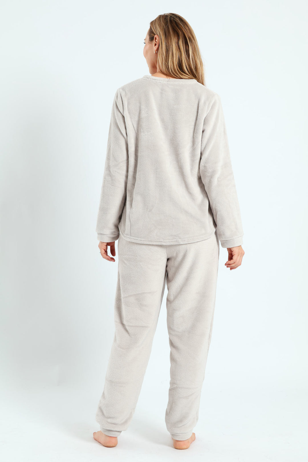 Embroidered Made Of Stars Cosy Sleep Set - Grey