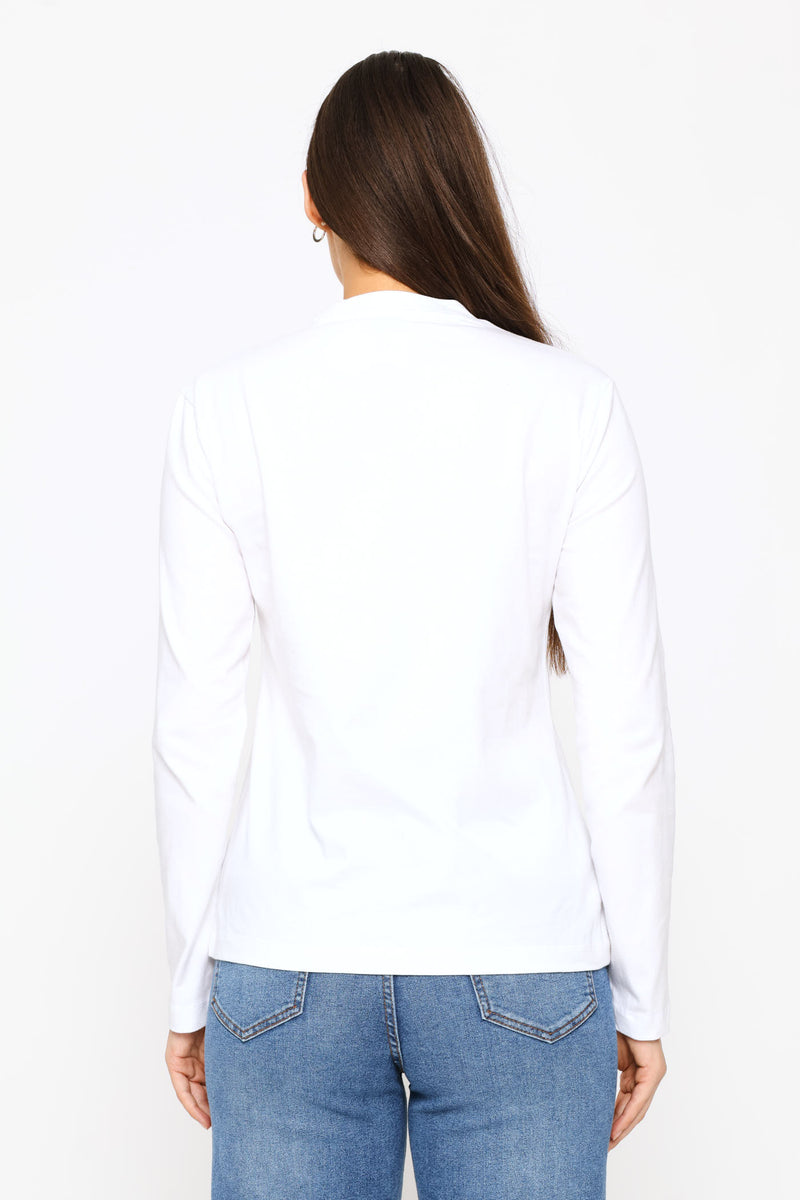 Abstract Foil Screen Tee - White