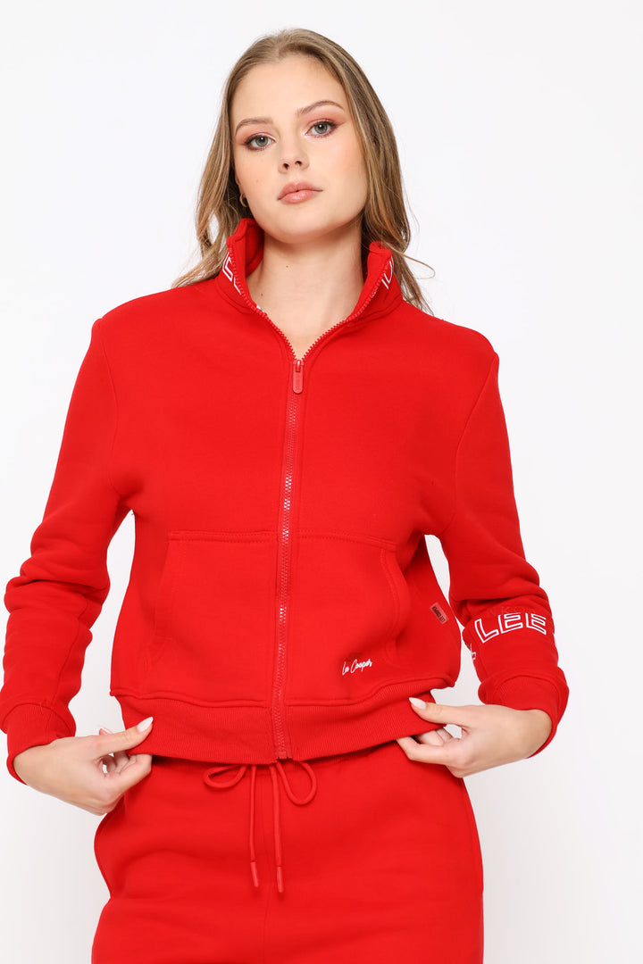 Indlovukazi Zip Through Top - Red