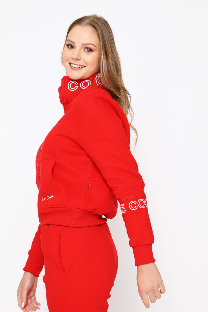 Indlovukazi Zip Through Top - Red