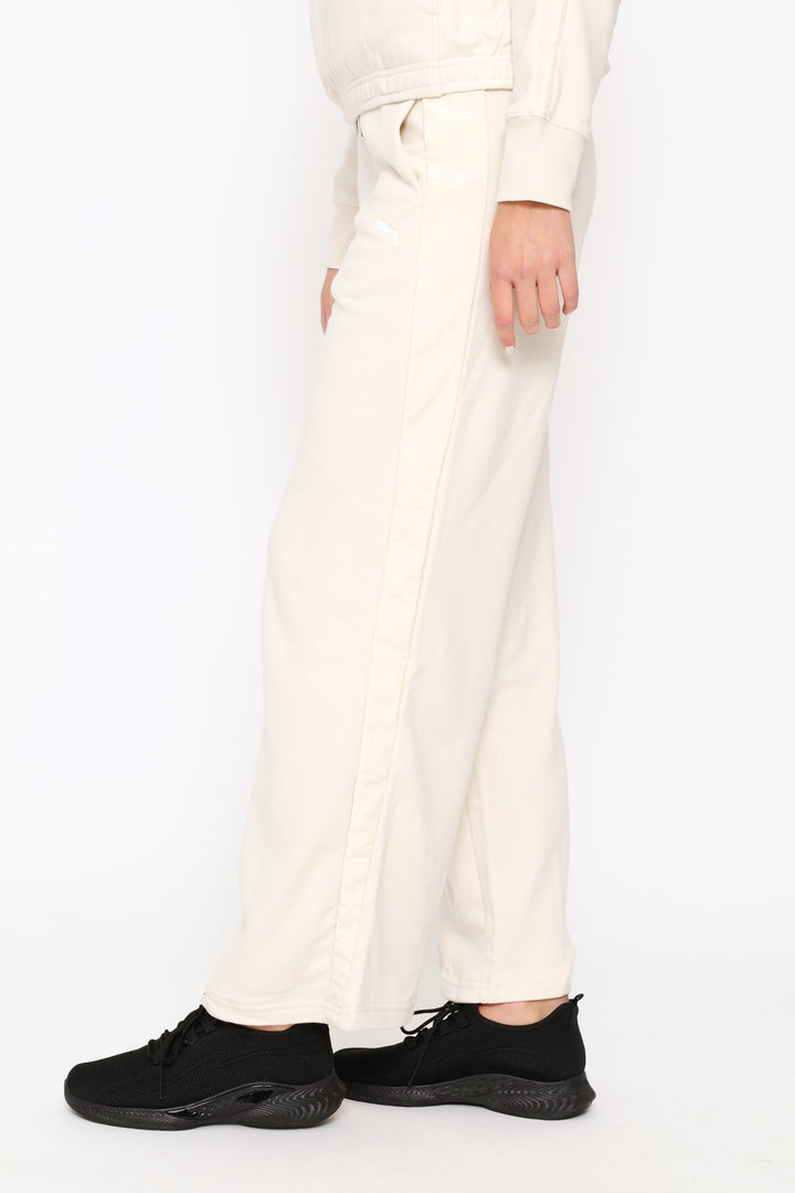 High-Waist Comfort Wide Leg Pants - Stone