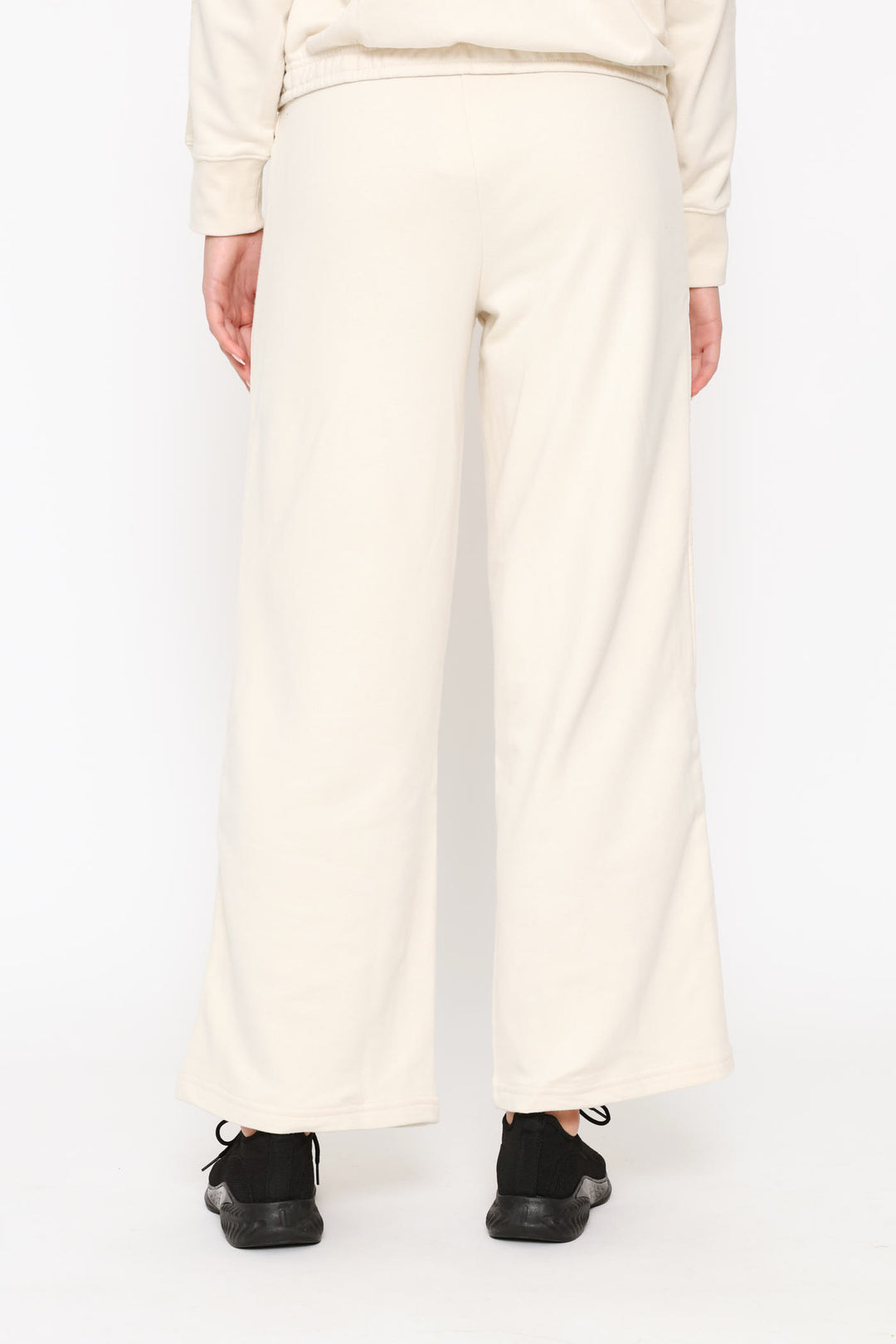 High-Waist Comfort Wide Leg Pants - Stone