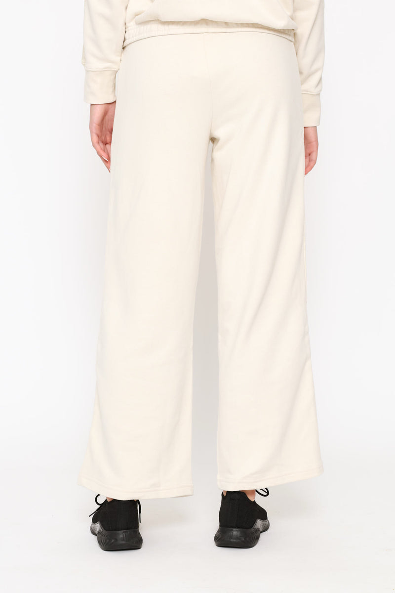 High-Waist Comfort Wide Leg Pants - Stone
