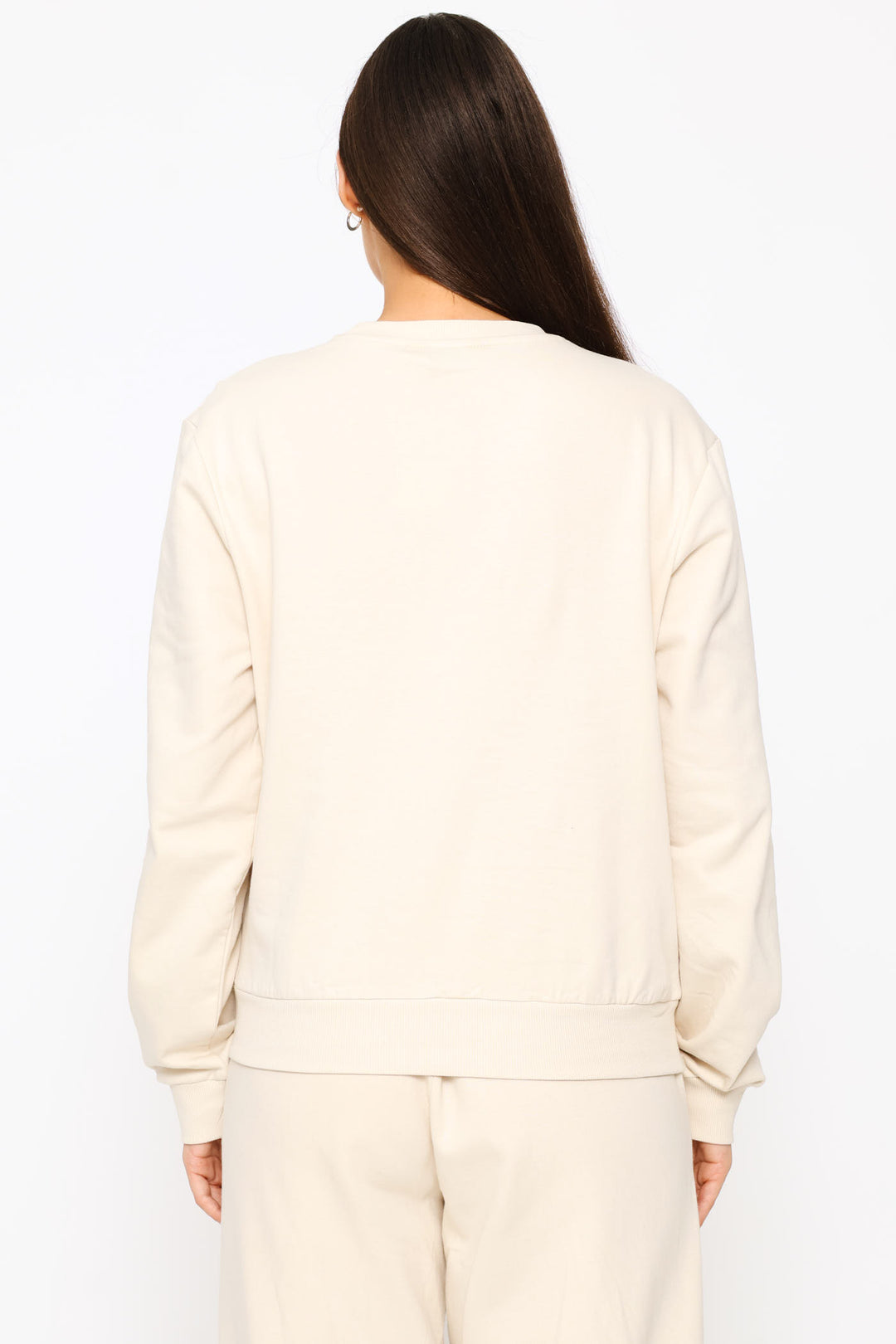 Embroidered Cotton Pullover - Light Stone