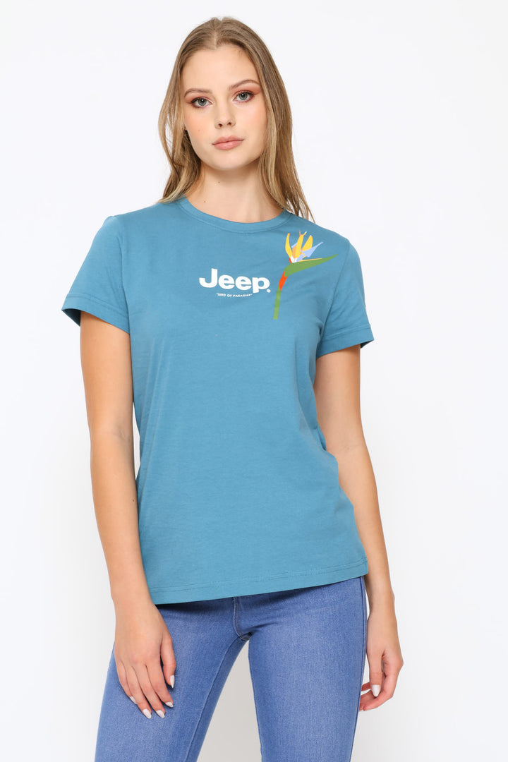 Bird Of Paradise Tee - Blue