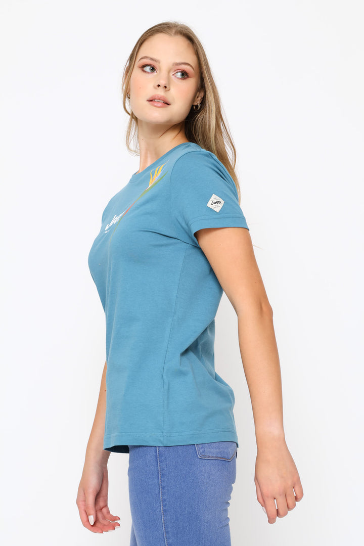 Bird Of Paradise Tee - Blue