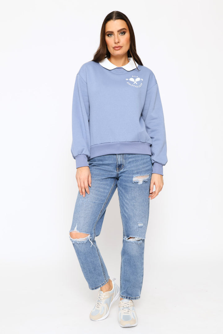 Twofer Active Top - Smokey Blue