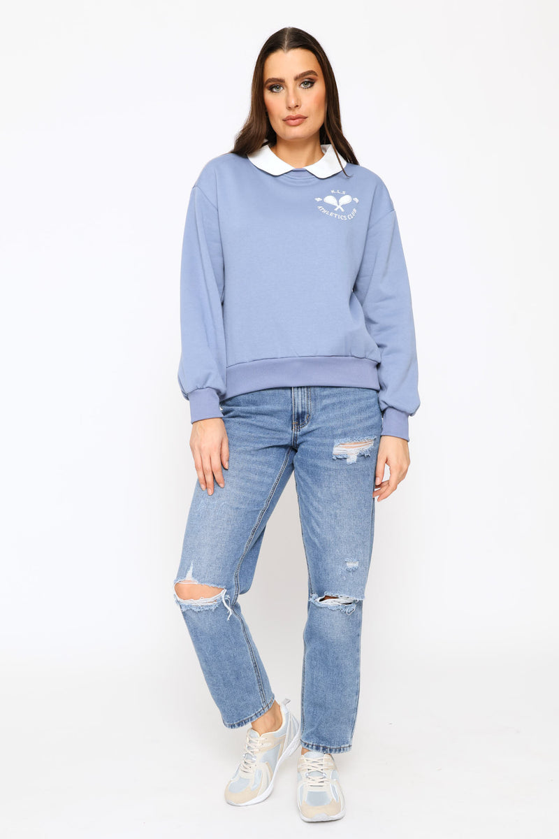 Twofer Active Top - Smokey Blue