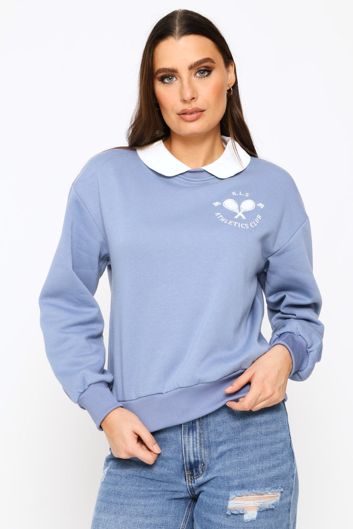 Twofer Active Top - Smokey Blue
