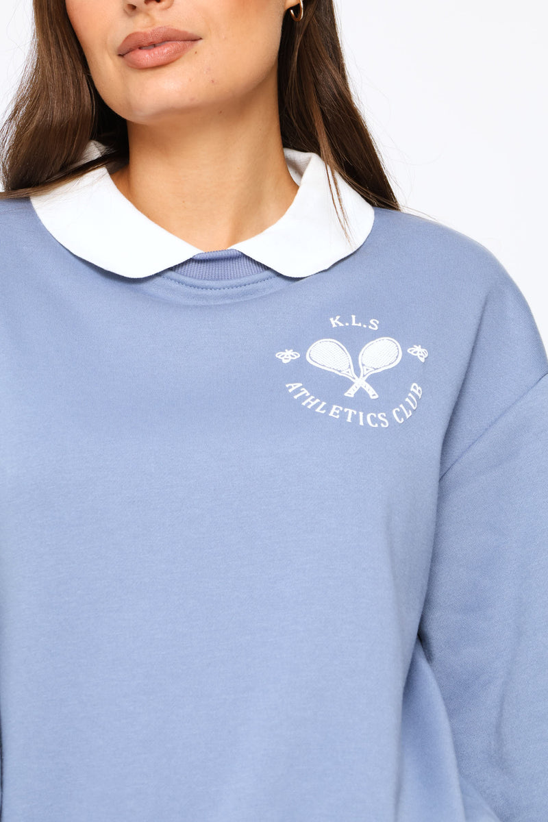 Twofer Active Top - Smokey Blue