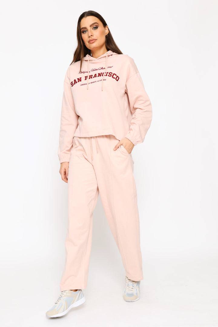 Pintuck Jogger - Light Pink