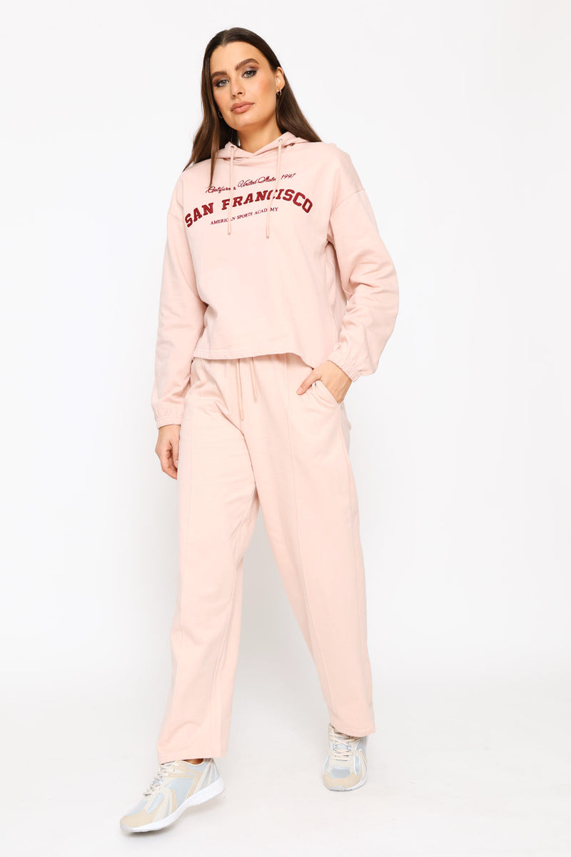 Pintuck Jogger - Light Pink