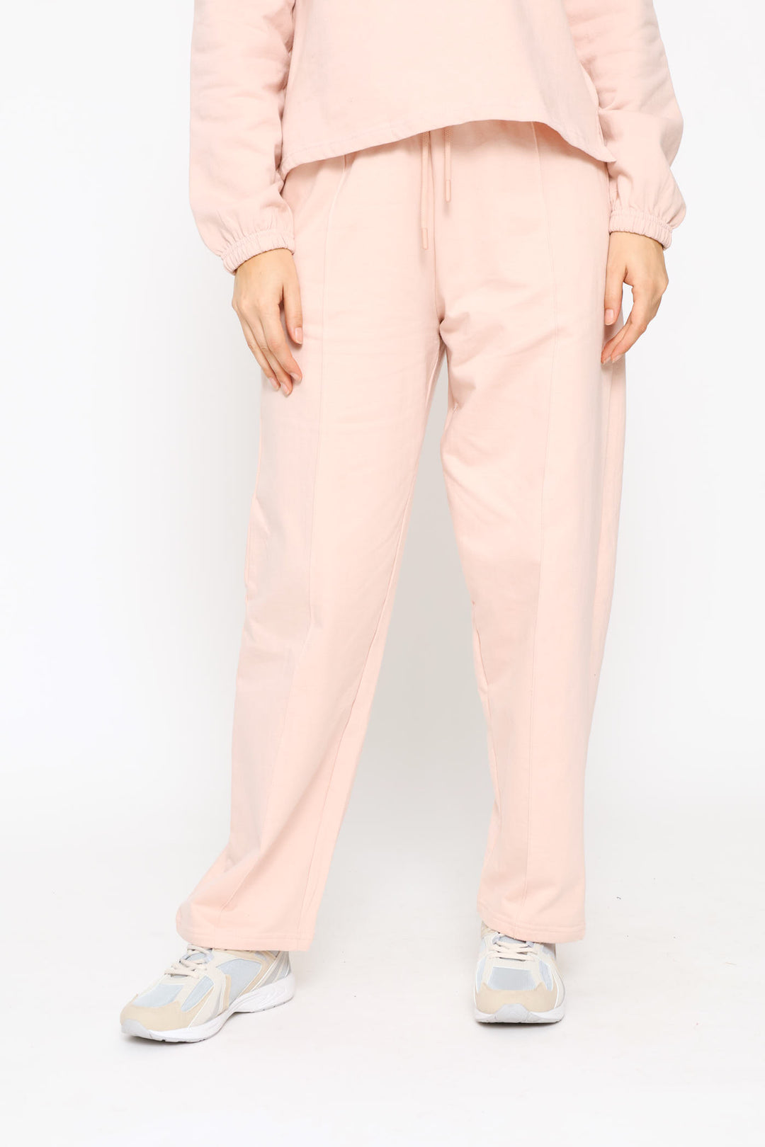 Pintuck Jogger - Light Pink