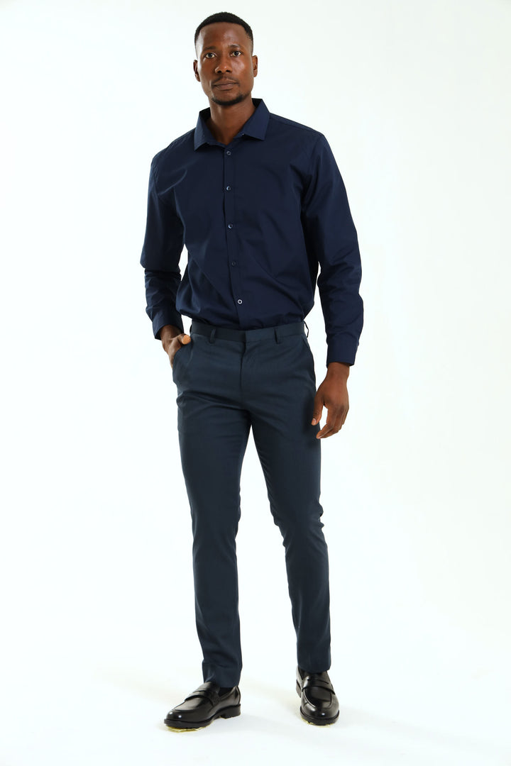 Slim Twill Suit Trouser - Petrol