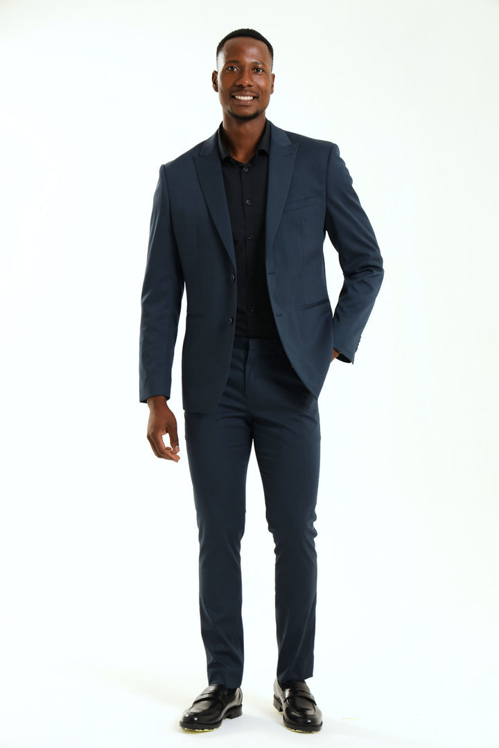 Reg Twill Suit Jacket - Petrol