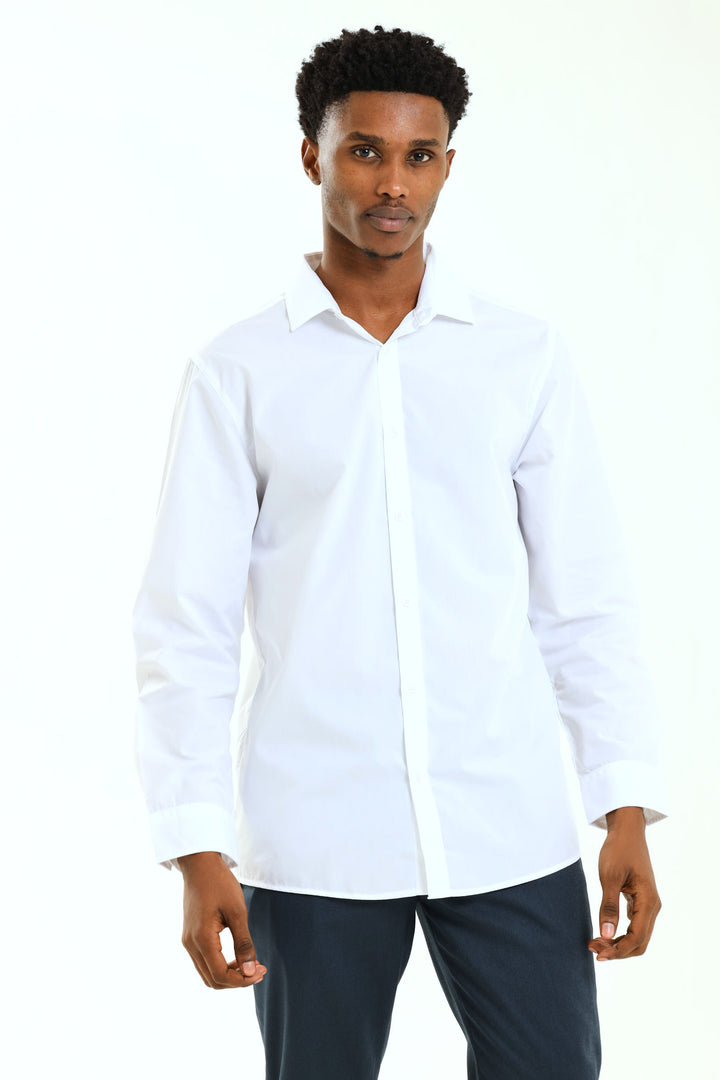 Easy Care Long Sleeve Shirt - White