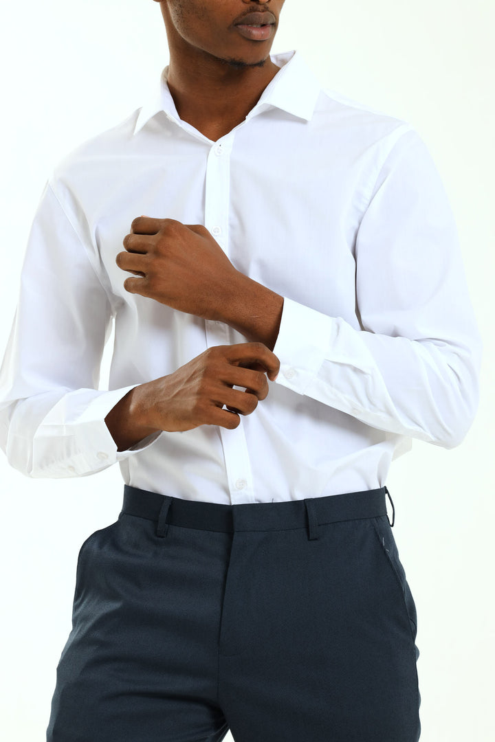 Easy Care Long Sleeve Shirt - White